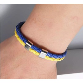 Support Ukraine Unisex Multilayer Leather Bracelet