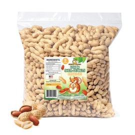 Premium Quality Raw Peanuts in Shell - 8 Pounds – All-Natural Food for Squirrels, Deer, Birds, and Other Wildlife Animals – Grown in The USA for Healthy Nutrition