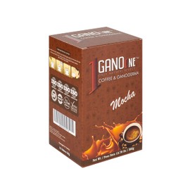 5 Boxes GanoOne Mocha Coffee - with Organic Ganoderma Extract - Blend with Natural Cocoa, Creamer and Sugar - Easy to Use 15 Single-Seringle - Serve Sachets