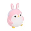 Piggy Bank Cartoon Cute Penguin Shape Pink Large Capacity Coin
