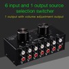 Lrocaoai 2X 6 Input 1 Output Switcher Audio Source Selection