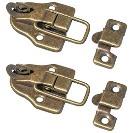6 PCS Antique Bronze Box Buckle Lock,Toggle Catch Latch Clasp