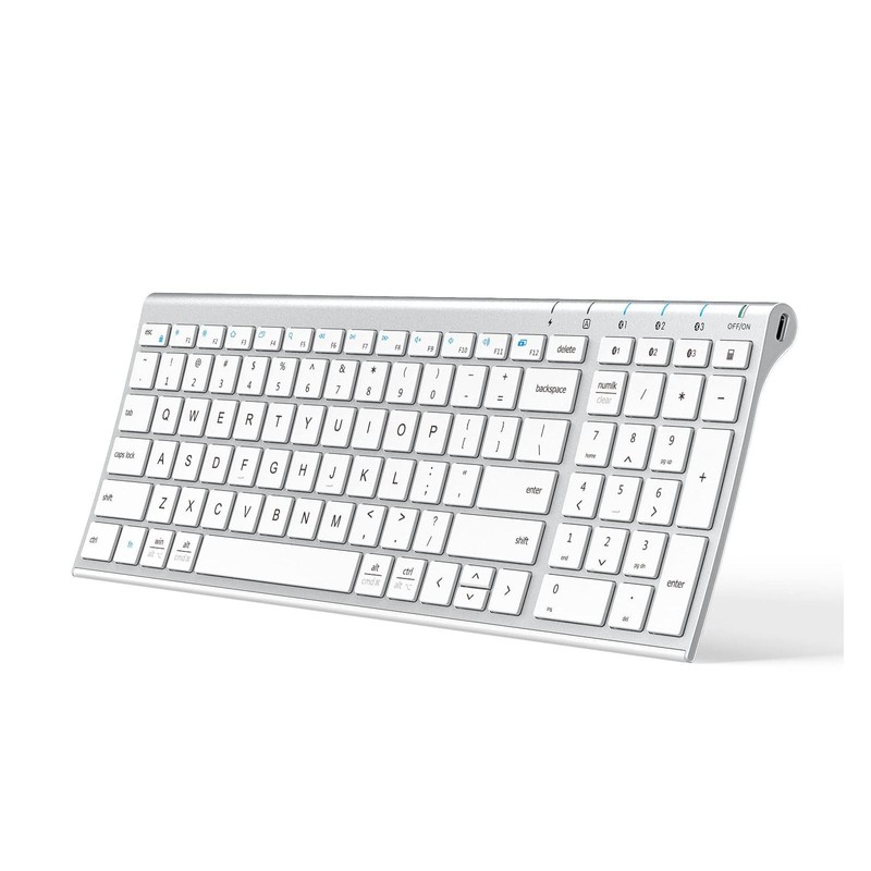 iClever BK10 Bluetooth Keyboard, Universal Bluetooth 5.1 Wireless Keyboard with