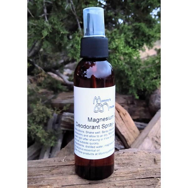 Magnesium Oil Deodorant Spray for Men and Women, 4oz (peppermint)