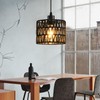 Woven Pendant Light Boho Chandelier, Rattan Pendant Lights Kitchen Island,