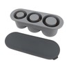 Hollow Cylinder Ice Cube Tray Quick Release Silicone High Low