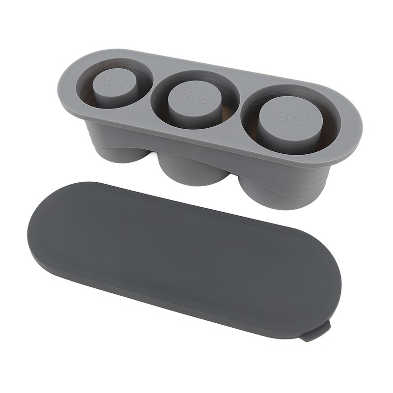 Hollow Cylinder Ice Cube Tray Quick Release Silicone High Low