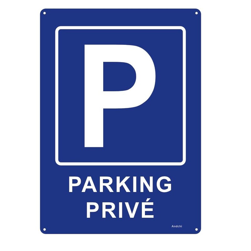 Andchi 2 x Private parking plaz sign