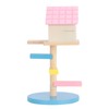 Hamster Loft Toy Wooden Durable Odorless Hamster House Climbing Ladders