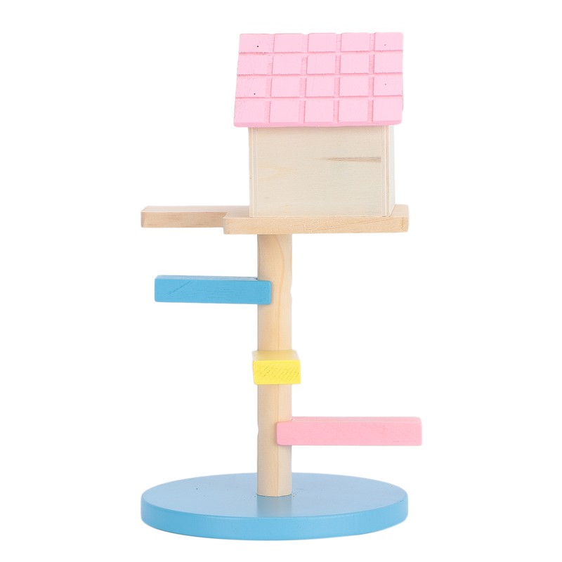 Hamster Loft Toy Wooden Durable Odorless Hamster House Climbing Ladders