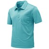 Rdruko Men's Polo Shirts with Pocket Short Sleeve Dry Fit