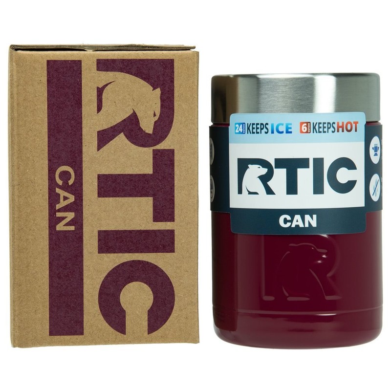 RTIC Double Wall Vacuum Insulated Can (Maroon)