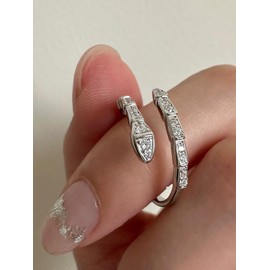 ZOYA JEWELRY DESIGN Ring for Women, 925 Sterling Silver Ring with Cubic Zirconia Stone, Cute and trendy Rings for Her, White and Gold Plated Staylish Ring Women’s Gift (Antique)