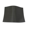 Fine Fluted Black Ribbed Rubber Matting 3mm Thick: Size A4