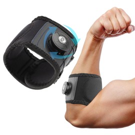 Velarionna Tennis Elbow Brace Strap for Tendonitis Elbow Relief for Men & Women Adjustable Golfers Elbows Brace Arm Forearm Braces Bands(COLOR:black)