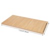 QUSKLISU Rectangular Countertop, Adjustable Standard Countertop Rectangular Rubberwood Butcher Block
