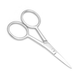 Motanar Professional Grooming Scissors for Personal Care Facial Hair Removal and Ear Nose Eyebrow Trimming Stainless Steel Fine Straight Tip Scissors
