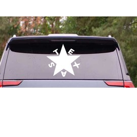 Many Colors & Sizes Texas Star Republic Flag Guns Alamo TX Vinyl Decal Car Truck Sticker Cup