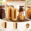 AFOROEOA 2 Pack Bamboo Mason Jar Lid Organizer - Vertical