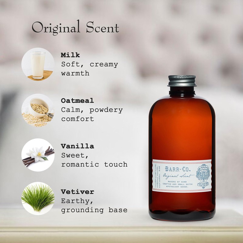 Barr Co. Original Scent Reed Diffuser Refill, A Dreamy Milk,