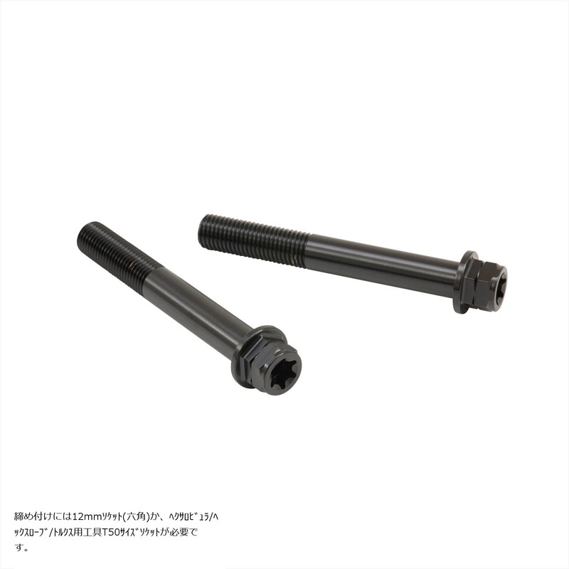 PLOT brembo Stainless Steel Caliper Mount Bolt Black 75mm Flanged