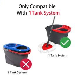 4 Pack Spin Mop Replacement Heads with 1 Rotating Mop Base,Microfiber Spin Mop head Refills, Easy Cleaning Spin Mop Replacement,EasyWring Mop Replacemen Head Compatible with Vileda mop head,Machine Washable ﻿