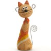 Ginger Striped Cat Tall Ceramic Sculpture Puurrfect Gift for Cat