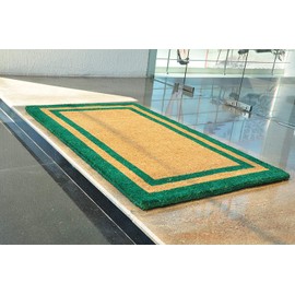 Kempf Green Border Coco Coir Doormat - Heavy Duty Doormats - 36" X 60"