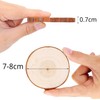 Natural Wood Slices Craft Unfinished Wood kit Predrilled with Hole