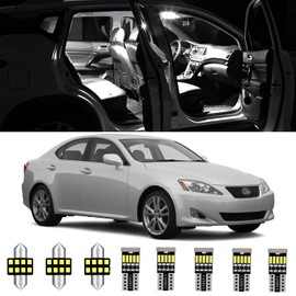 AWALITED 13pcs Interior LED Lights Kit Super Bright LED Map Dome Light Bulbs Replacement for 2006 2007 2008 2009 2010 2011 2012 2013 Lexus IS250 IS350 ISF all models