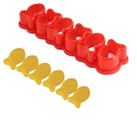 Mini Goldfish Cookie Cutter, 1PC Goldfish Cracker Cutter Goldfishs Cookie Cutters, Plastic Goldfish Cracker Cutter Goldfish Cookie Cutter Fish Shaped Cracker Cutter Mini Goldfish Cookie Mold, Red