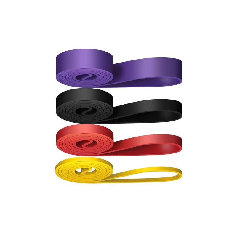 Bandas de Resistencia 4 PCS, Loop Bands, Bandas de Ejercicio,