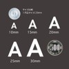 Seal Alphabet Capital Letters Waterproof Sticker FU (2 Pieces) English