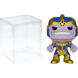 Thano s (EE Exc): P o p ! Vinyl Figurine Bundle with 1 Compatible Protector (078-05739 - B)