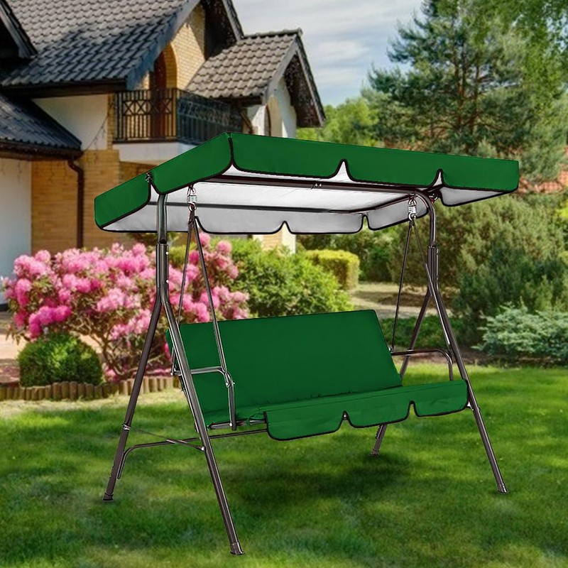 Outdoor Terrace 3 Seat Swing Seat Waterproof Cover Swing Top