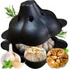 AOKDEER Pre-Seasoned Cast Iron Garlic Roaster Dutch Oven Baker for
