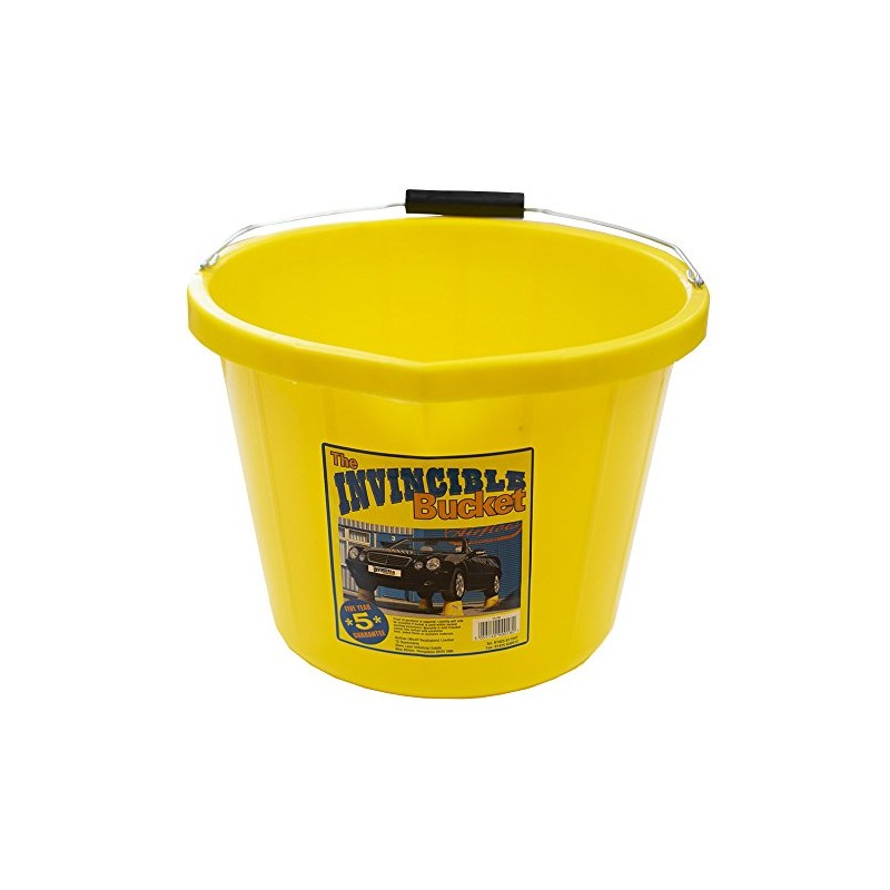 Invincible Builders Building Bucket Yellow Heavy Duty Strong Fast Postage
