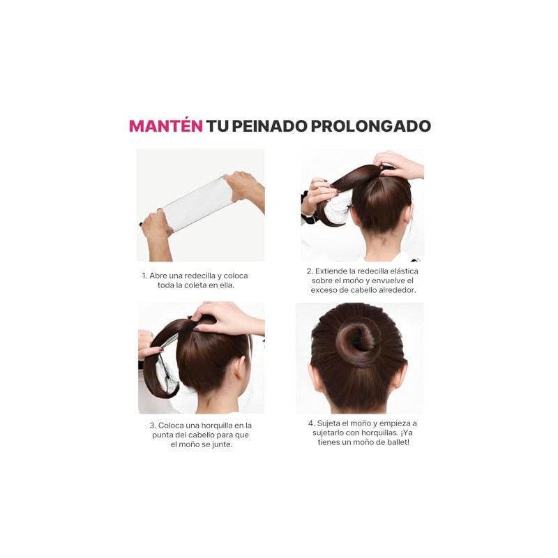 Red para Cabello 50 Piezas, Red de Pelo Tejida, Malla