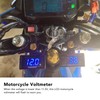 Universal LCD Motorcycle Voltmeter Ultra Thin Waterproof Voltmeter with Left