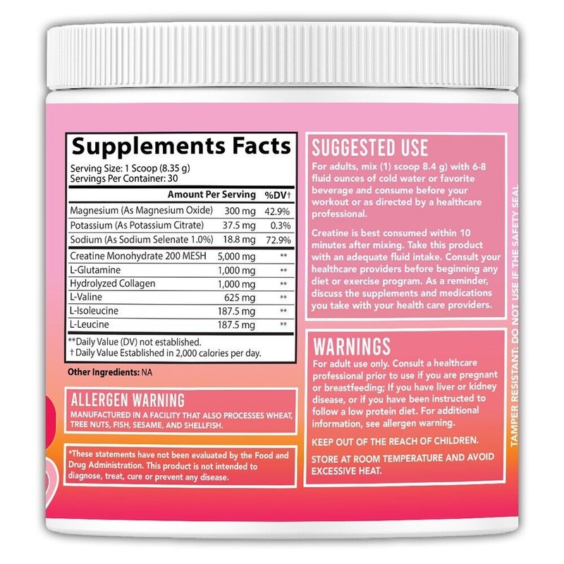 Angry Supplements Better Booty BBL Powder Creatine for Women Glute
