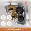 LEVERLOC Corner Shower Caddy Suction Cup, 2 Pack Powerful Suction