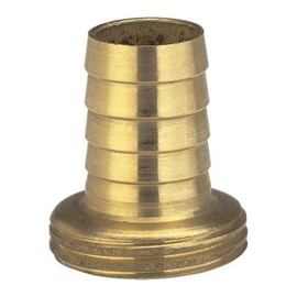 GARDENA Brass Hose Fitting 1-Piece: Screwing Of Highquality Brass, 26.5 mm (3/4 ") - Thread, For 19 mm (3/4") - Tubing (7147-20)