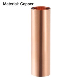 2X Copper Sheet Roll, Metal Foil Plate 1000mm x 100mm x 0.01mm