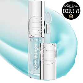 Plump Ambition pH Hyaluron Lip Oil, Color Shifting Lip Tint with 24HR Hydration, Volumizing Shine and Lasting Color, L'Oreal Paris:_Cristal Ice