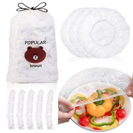 SilverChry Food Storage Bags, Pack of 200, Elastic Food Storage Bags, Reusable, for Dust Protection and for Keeping Food and Fruits Fresh