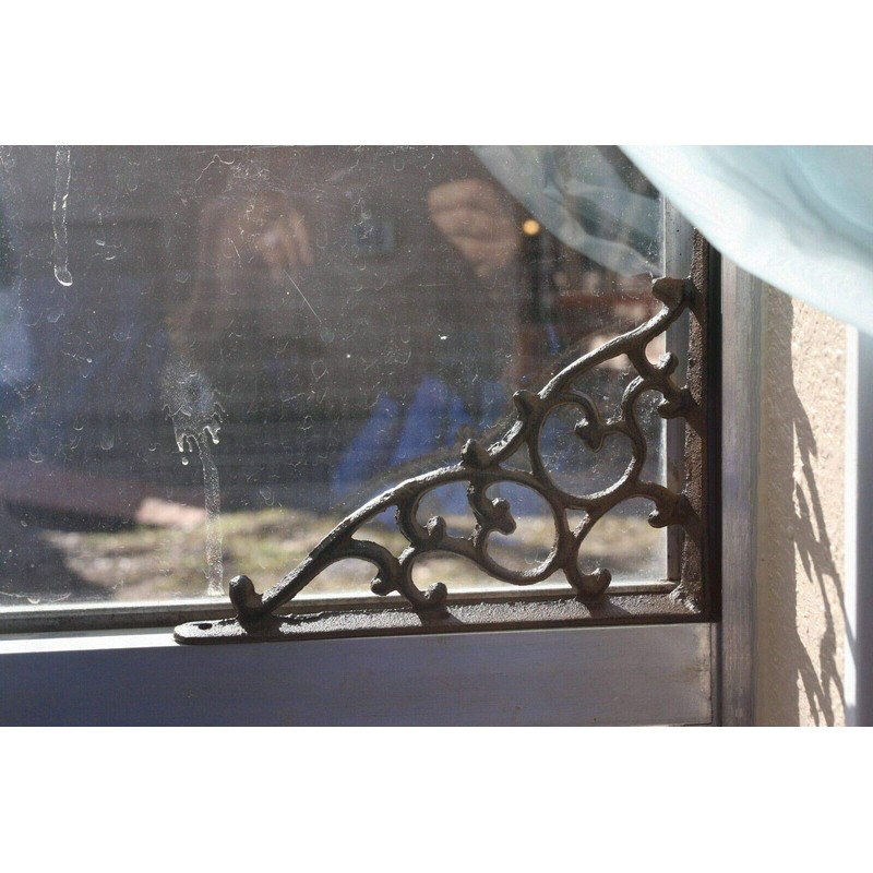 Southern Metal Victorian Country Cottage Open Shelving Shelf Brackets, Cast