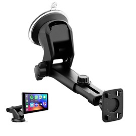 Epronic Carplay Screen Mount, Flexible Dashboard Suction Cup Bracket for Portable Car Play GPS Window Mount Phone Holder for Car