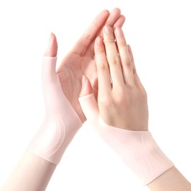 Wrist / Thumb Supporter Pack of 2, for Wrist / Thumb Fixing Tendonitis, CMC Arthritis, OK for Kitchen Work, Easy to Remove, Beige, One Size Fits Most, Unisex, O.M.C Tokyo