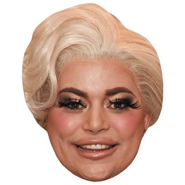 Baga Chipz (Smile) Celebrity Mask, Flat Card Face, Fancy Dress Mask