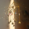 Yimofy Crystal Suncatcher Bell Wind Chime for Window Hanging Rhombus